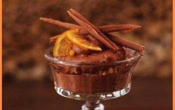 Mousse au chocolat noir 90% et à l'orange