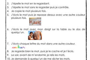 Comment apprendre les mots à savoir ?