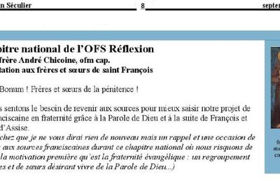 Ressourcement par le fr. André Chicoine, ofmcap