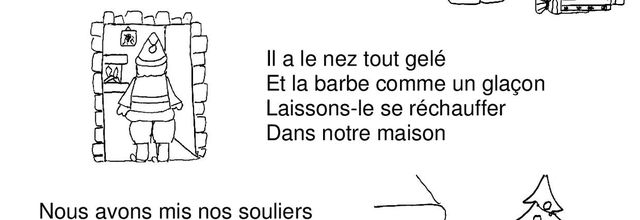 Père Noël frappe à la porte
