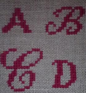 Point de croix / ABC