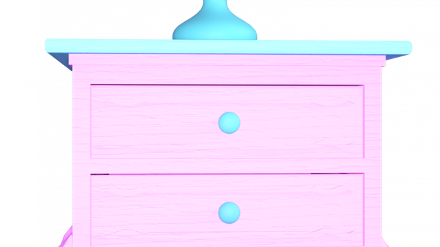 Chevet pour chambre de fillette (tube-image)