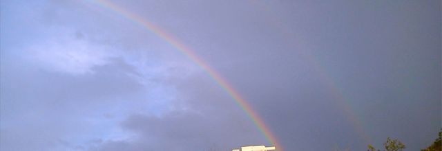 Bel arc en ciel sur l'Observatoire de Marseille