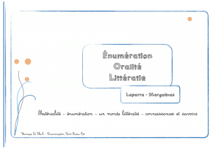 fiche de lecture - énumération-oralité-littératie - Margolinas-Laparra