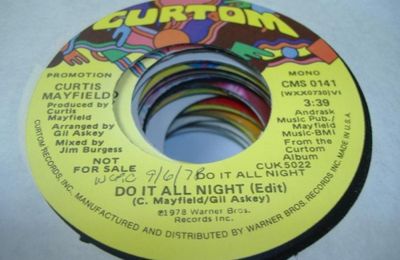 1978 : Single SP Curtom Records CMS 0141 Promo / CMS 0141 [ US ]