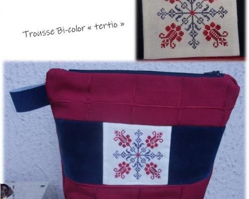 Trousse bi-color "Tertio"