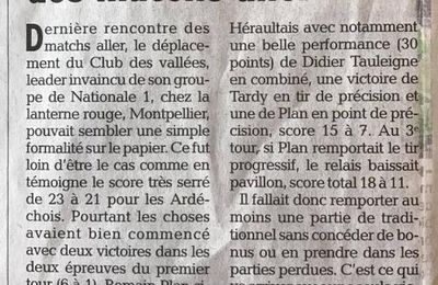ESB des VALLEES le dauphiné du 30 novembre 2016