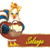 747P - Poule en chocolat - Pâques  - signature