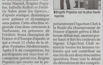 ARTICLE DEPARTEMENTALE ET REGIONALE 2009