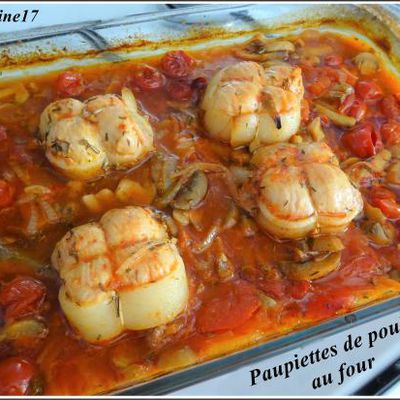 Paupiettes de poulet au four