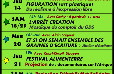 Programmation Novembre 2019