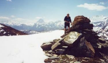 Le Saigues (1871 m.) et le pic de la Sentinelle (1802 m.)