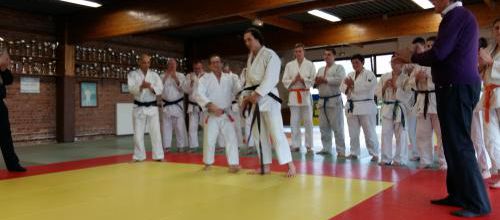 Remise de la ceinture noire à Evann DELECROIX.