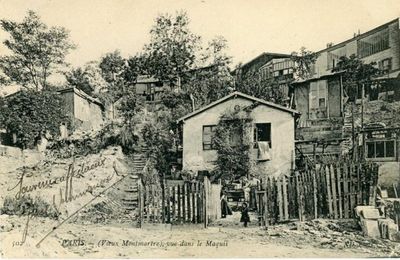 Montmartre : L'ancien Maquis et Villa Léandre