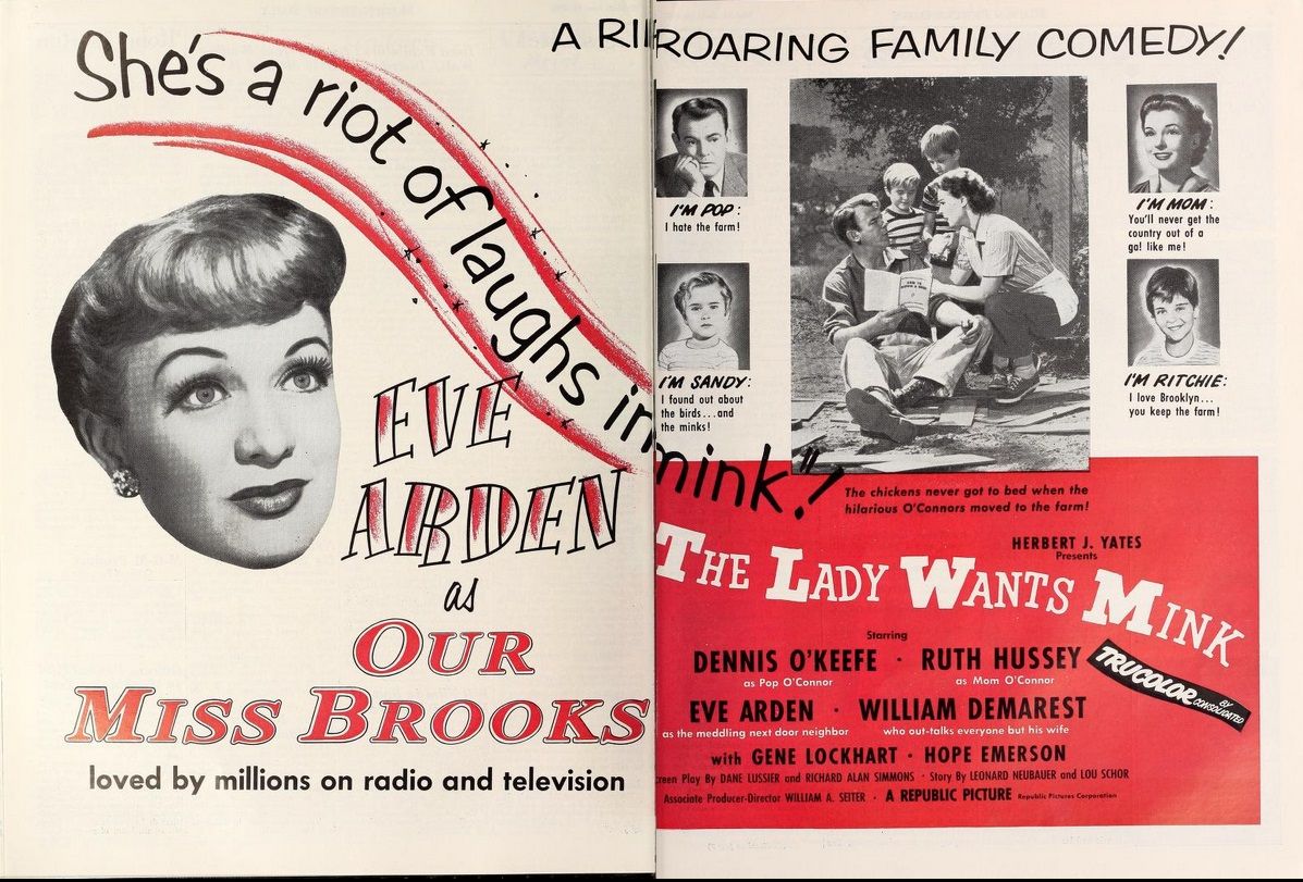 THE LADY WANTS MINK BOX OFFICE USA 1953