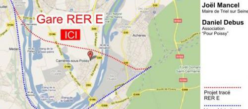 RER E, tracé alternatif