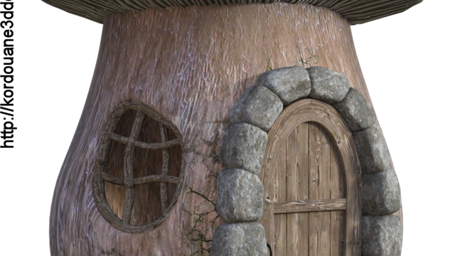 Tube de maison champignon fantasy (image)