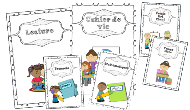 * Rentrée: des pages de garde pour cahiers