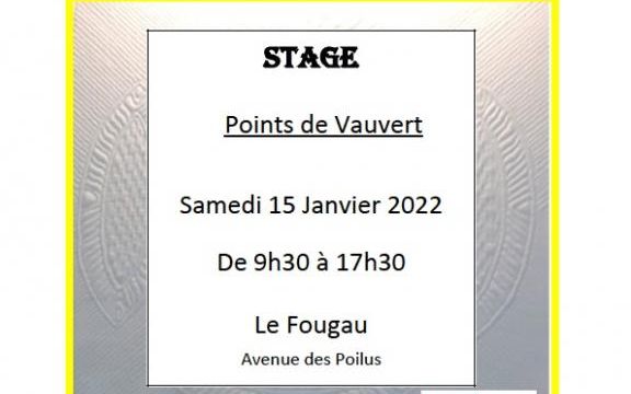 Stage de boutis : point de Vauvert