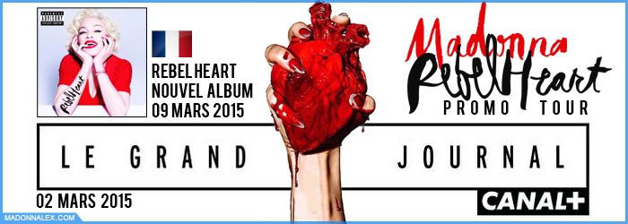 Madonna en promo en France les 1 et 2 Mars