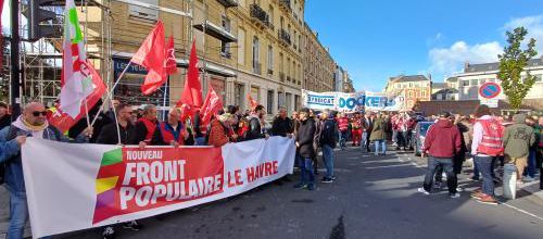 1er octobre 2024 au Havre - 2500 manifestants - des photos
