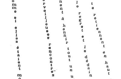 Il pleut (Calligramme de Guillaume Apollinaire)