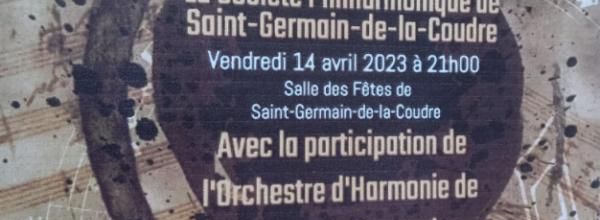 Concert de l'Harmonie le 14 avril à St Germain