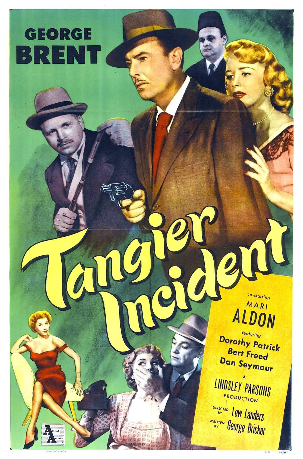 TANGIER INCIDENT BOX OFFICE USA 1953