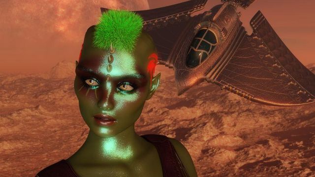 Fond d'écran : Alien science-fiction (DazStudio)
