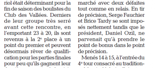 ESB des Vallées à Loriol Drome / Le Dauphiné 