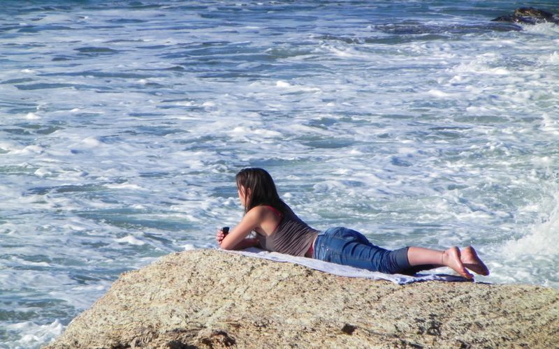 une fille qui aime la mer ...