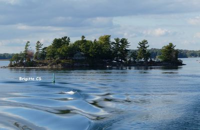 Croisière sur le Saint-Laurent, dans le Parc Naturel des Mille Iles au Canada...