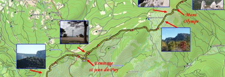 Mont Olympe et rocher de 11heures