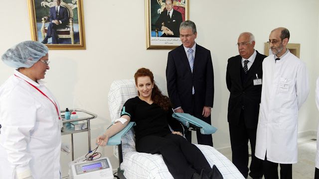 Lalla Salma et le don du sang