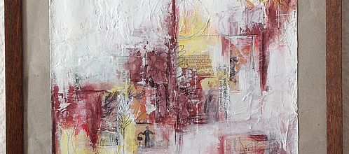 Collage et peinture