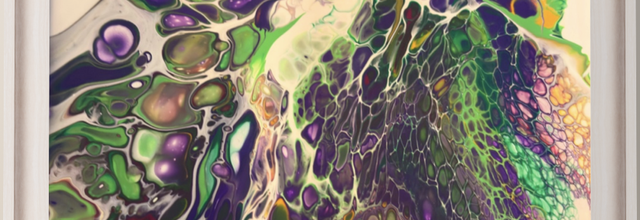 SWIPE VIOLINE ET VERT 