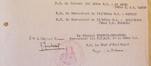 Document d'archive de 1945 avant le 8 mai