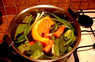 Tempête, temps froid et humide , mais une bonne soupe de légumes