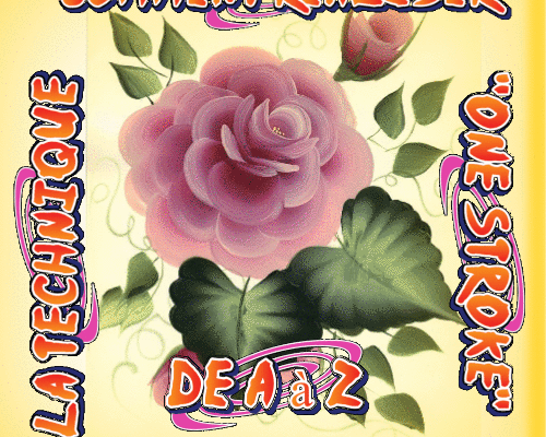 Dessin et peinture - vidéo 3981 : Comment réaliser la technique "one stroke" de A à Z (fleurs et feuilles) ? - acrylique, huile.