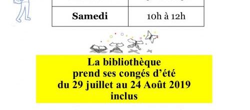 ouvertures et fermetures estivales 