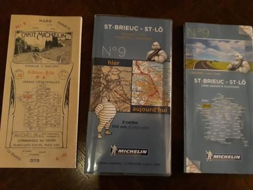 Cartes Michelin hier/aujourd'hui