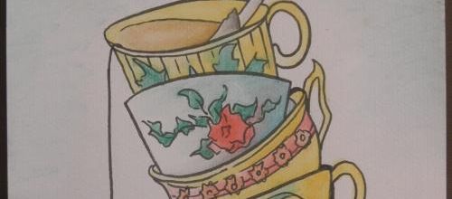 • Tasses à l'aquarelle
