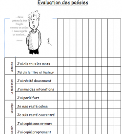L'évaluation des poésies