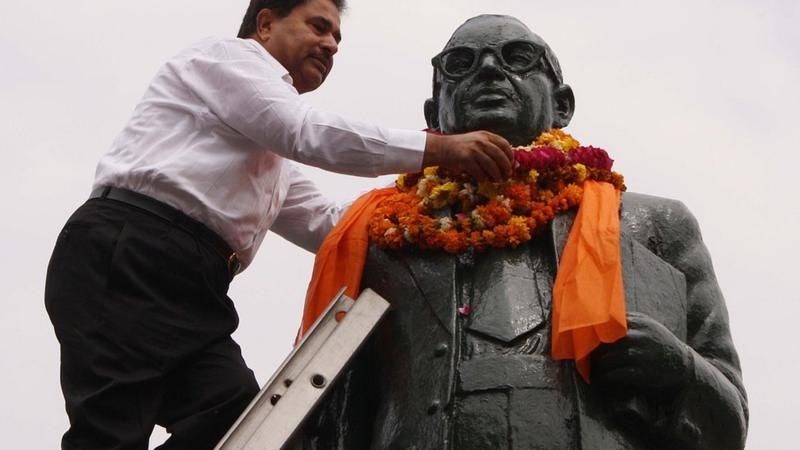B.R. Ambedkar (1891-1956), un Dalit, principal rédacteur de la Constitution indienne.jpg