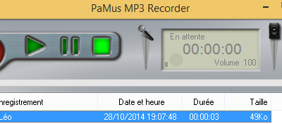 PaMus MP3 Recorder : un magnétophone pour votre ordinateur
