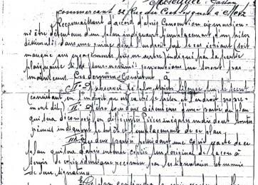 Contrat du 17 août 1925 entre Gaston Masculier et Richard Berg (Nom d'emprunt à la demande des héritiers). (Partie recto).