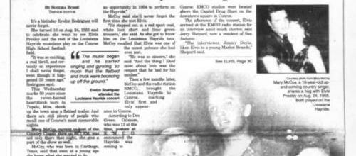 ELVIS a CONROE 24 AOUT 1955 memoire de fans 