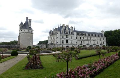 Les jardins du château de Chenonceau...