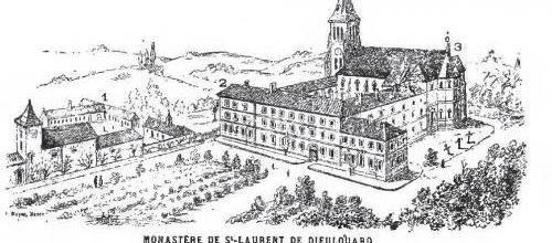 Le monastère Saint-Laurent de Dieulouard.(Michel Tête, président association, des Vieux amis du Pays)