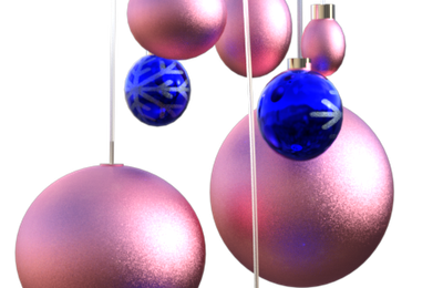 Tube de boules de Noël (png, render)